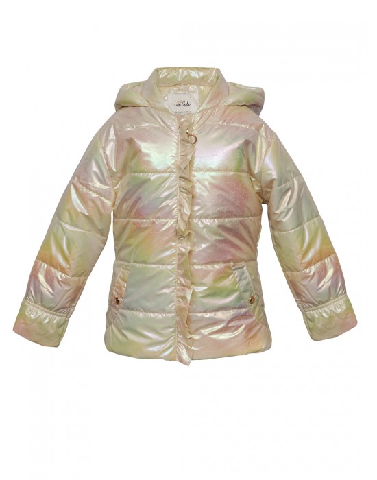 Girls Jacket Quilted Rainbow